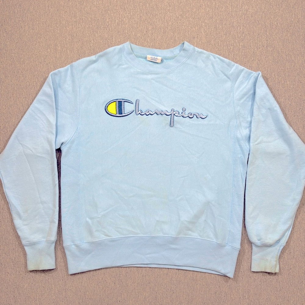 Oversized Champion Crewneck 🩵💚